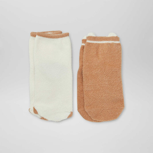 Chaussettes antidérapantes Marron