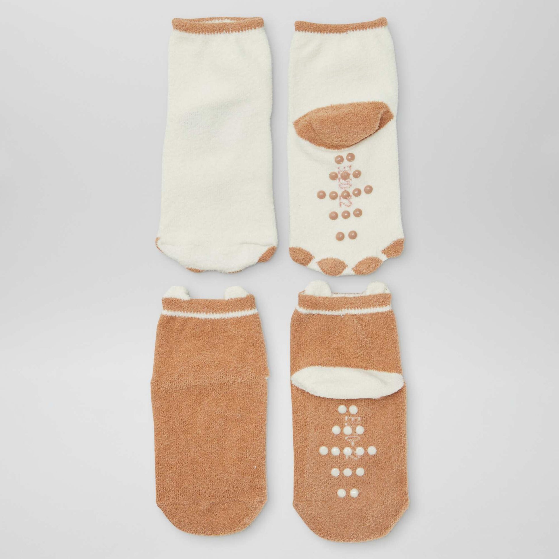 Chaussettes antid rapantes Marron
