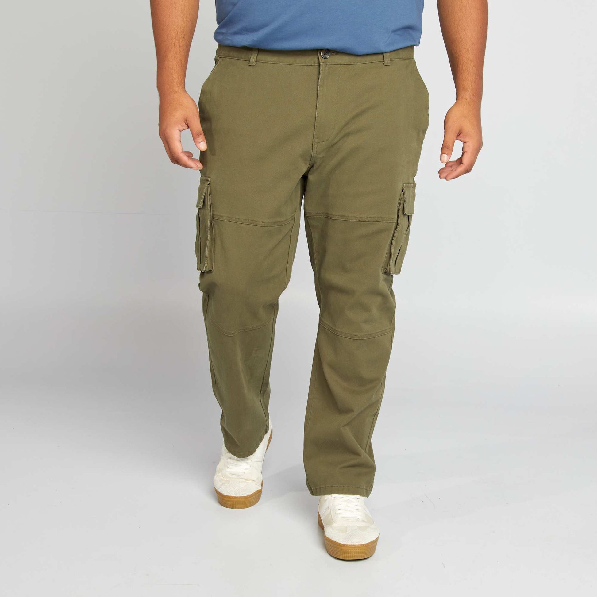 Pantalon multipoches Kaki