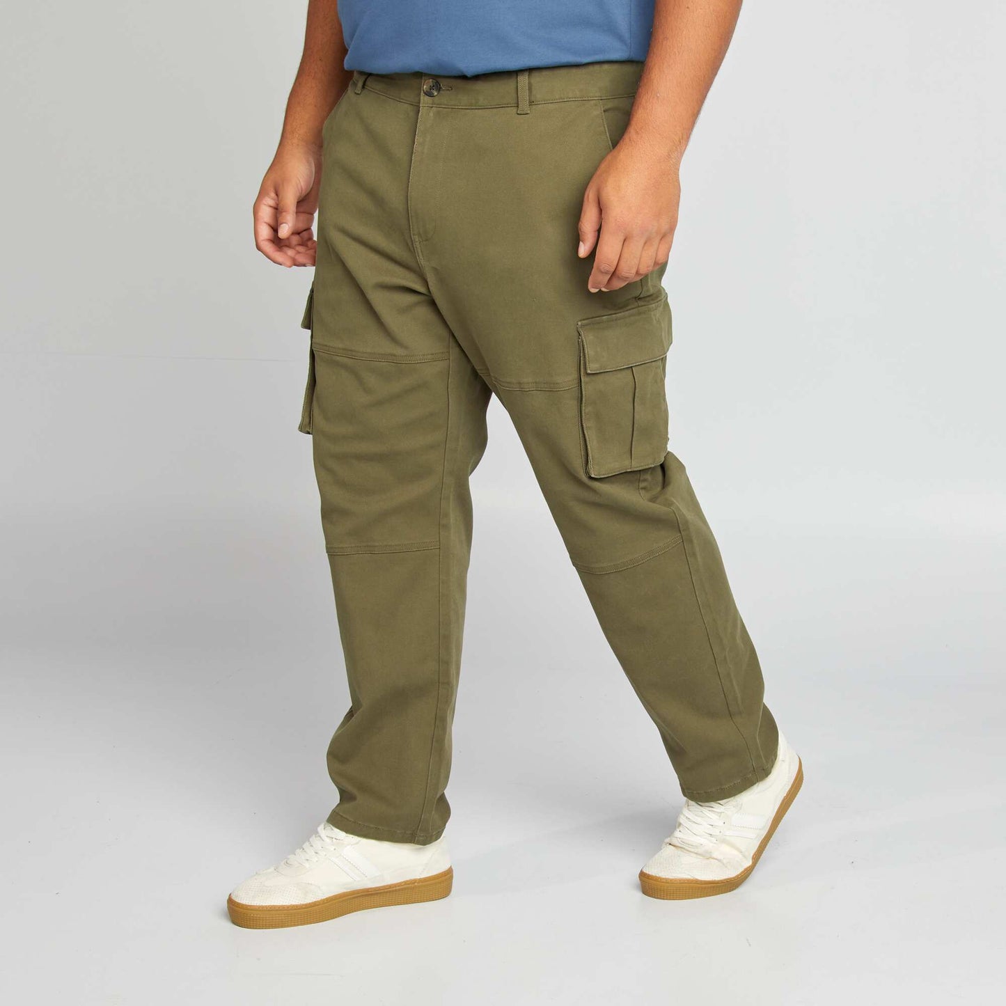 Pantalon multipoches Kaki