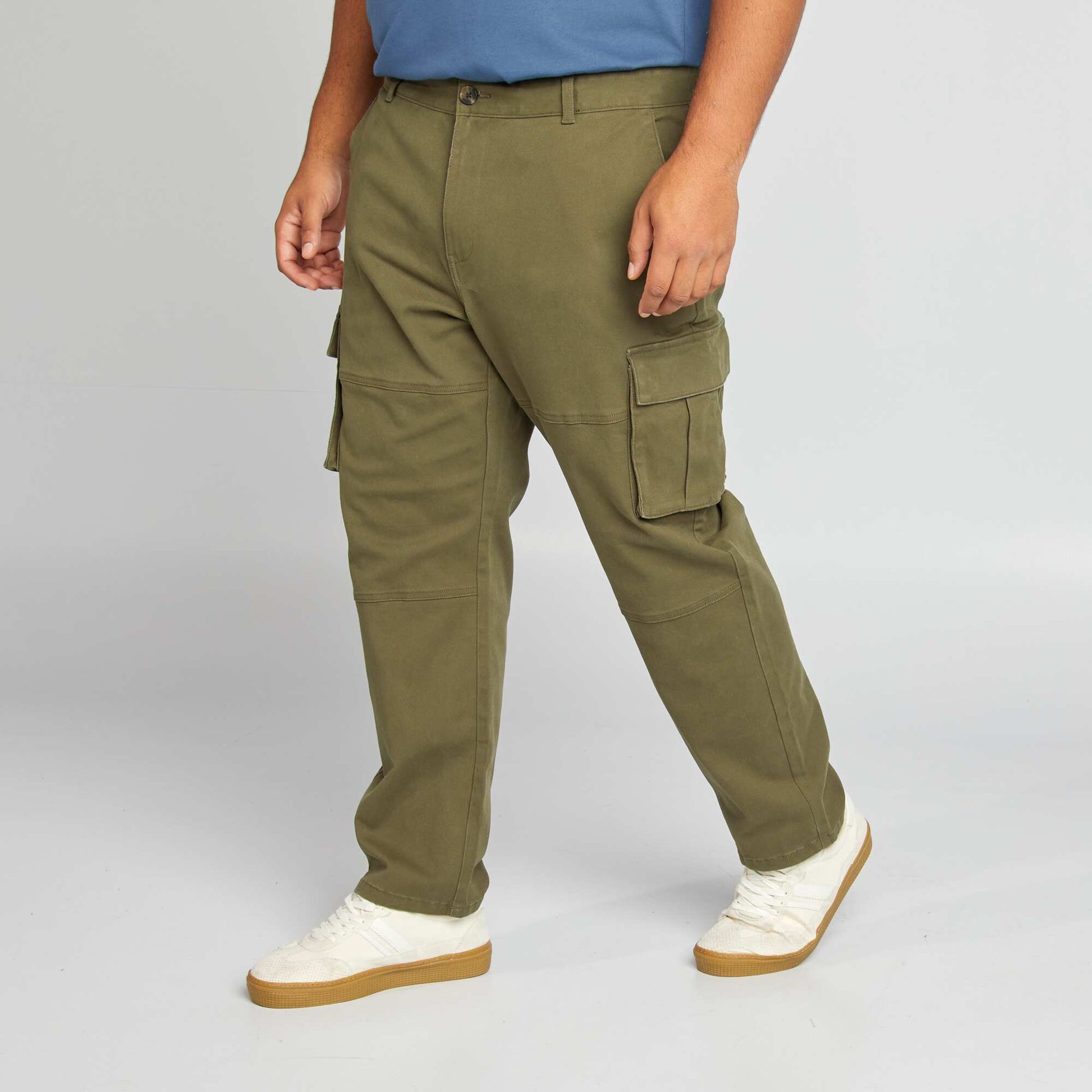 Pantalon multipoches Kaki