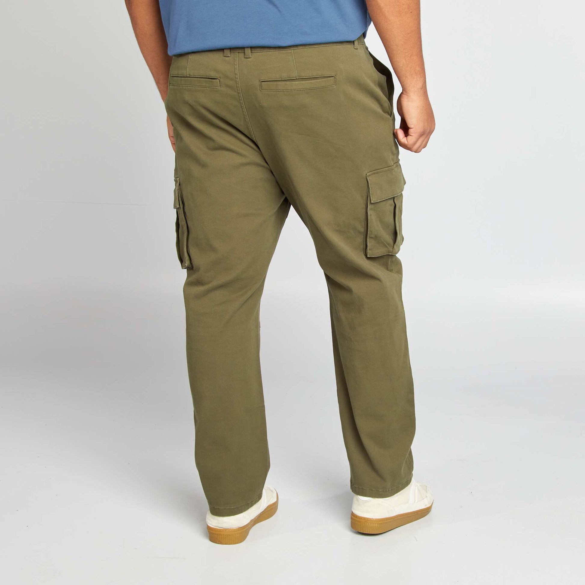 Pantalon multipoches Kaki