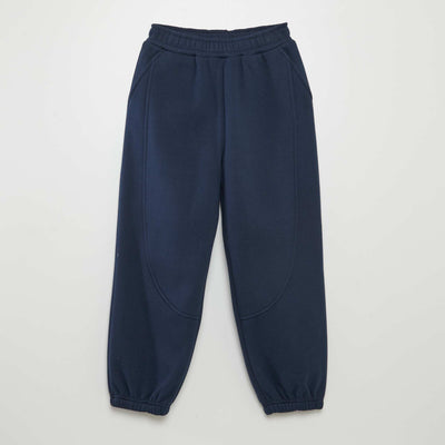 Jogging en molleton doubl polaire Bleu