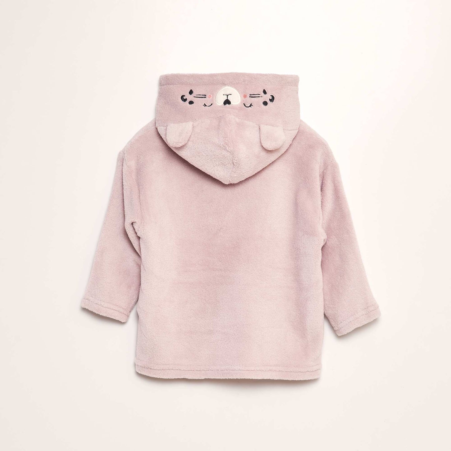 Sweat à capuche en polaire Rose