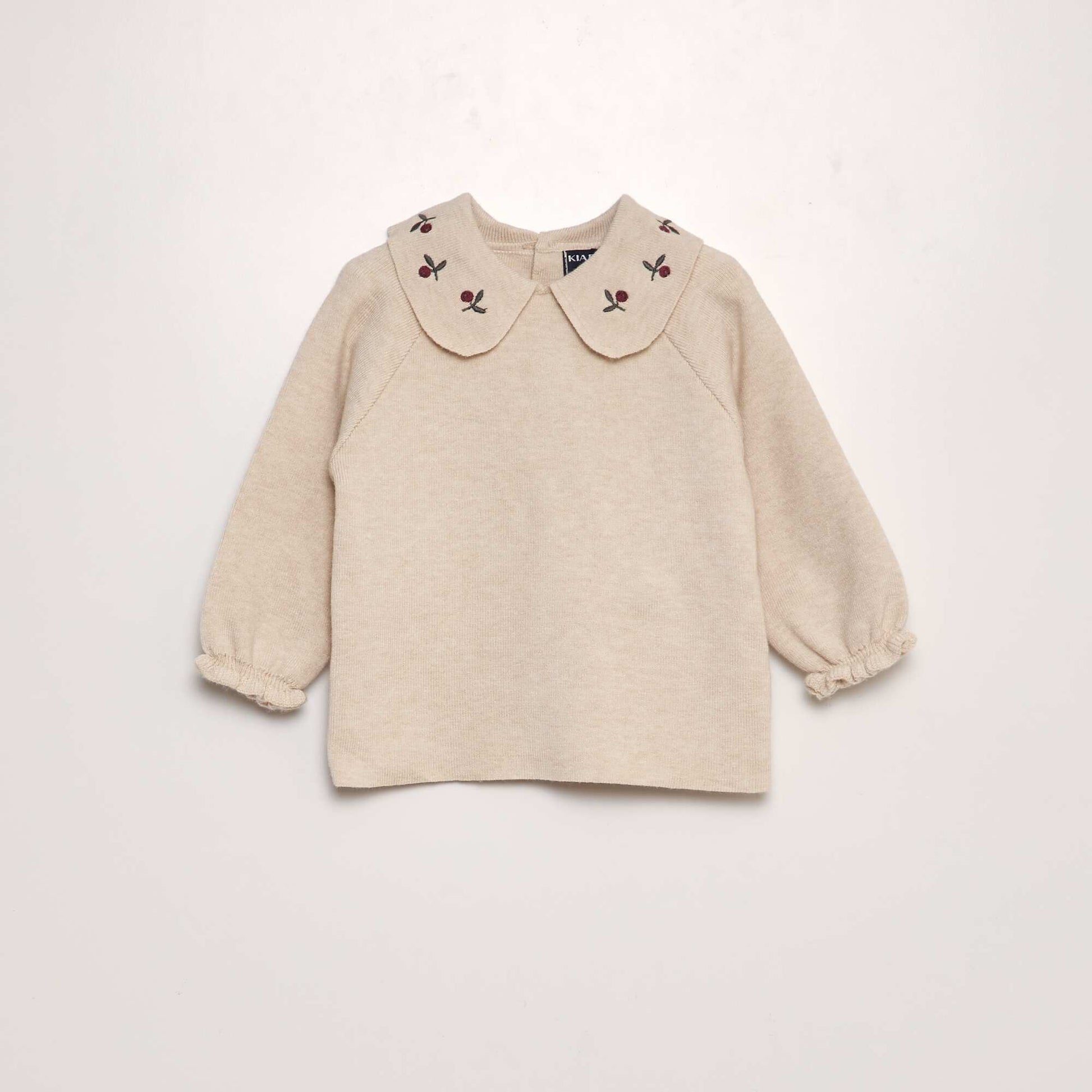 Ensemble pull + pantalon en maille compact - 2 pièces Beige