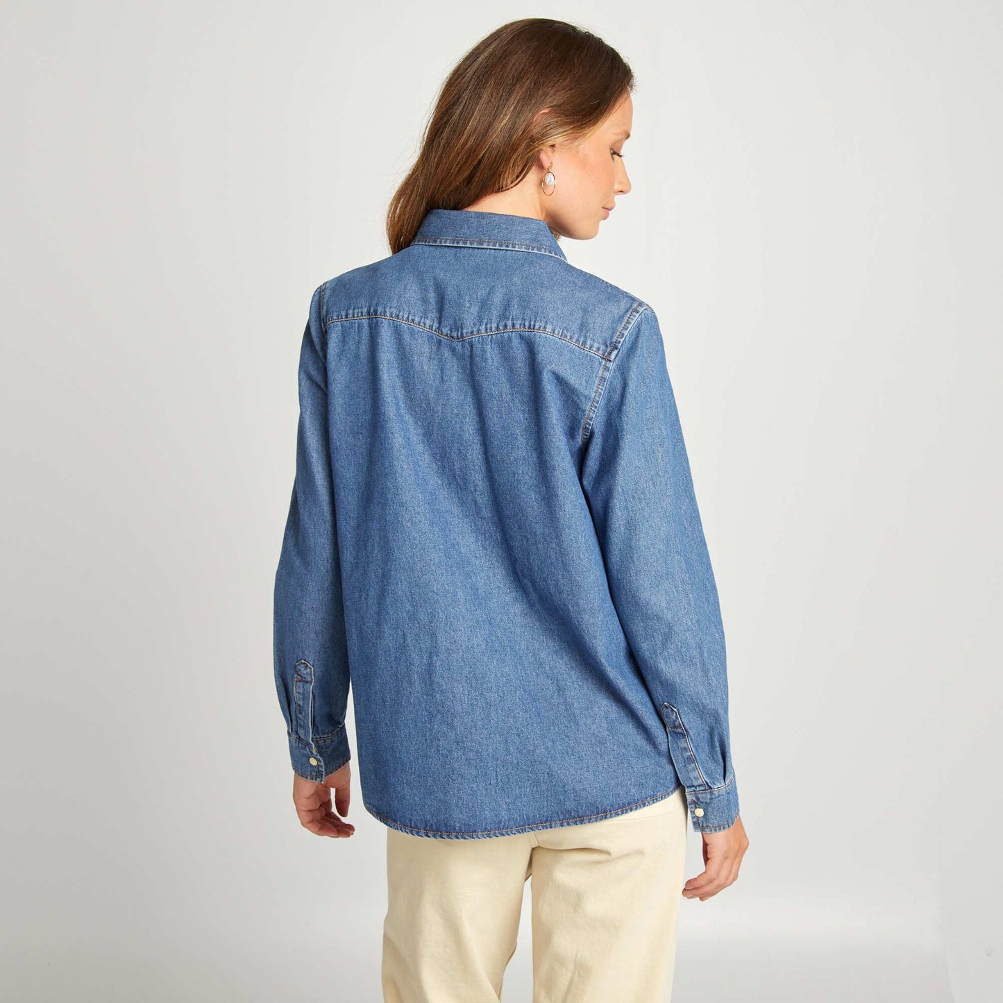 Chemise en denim brut Stone