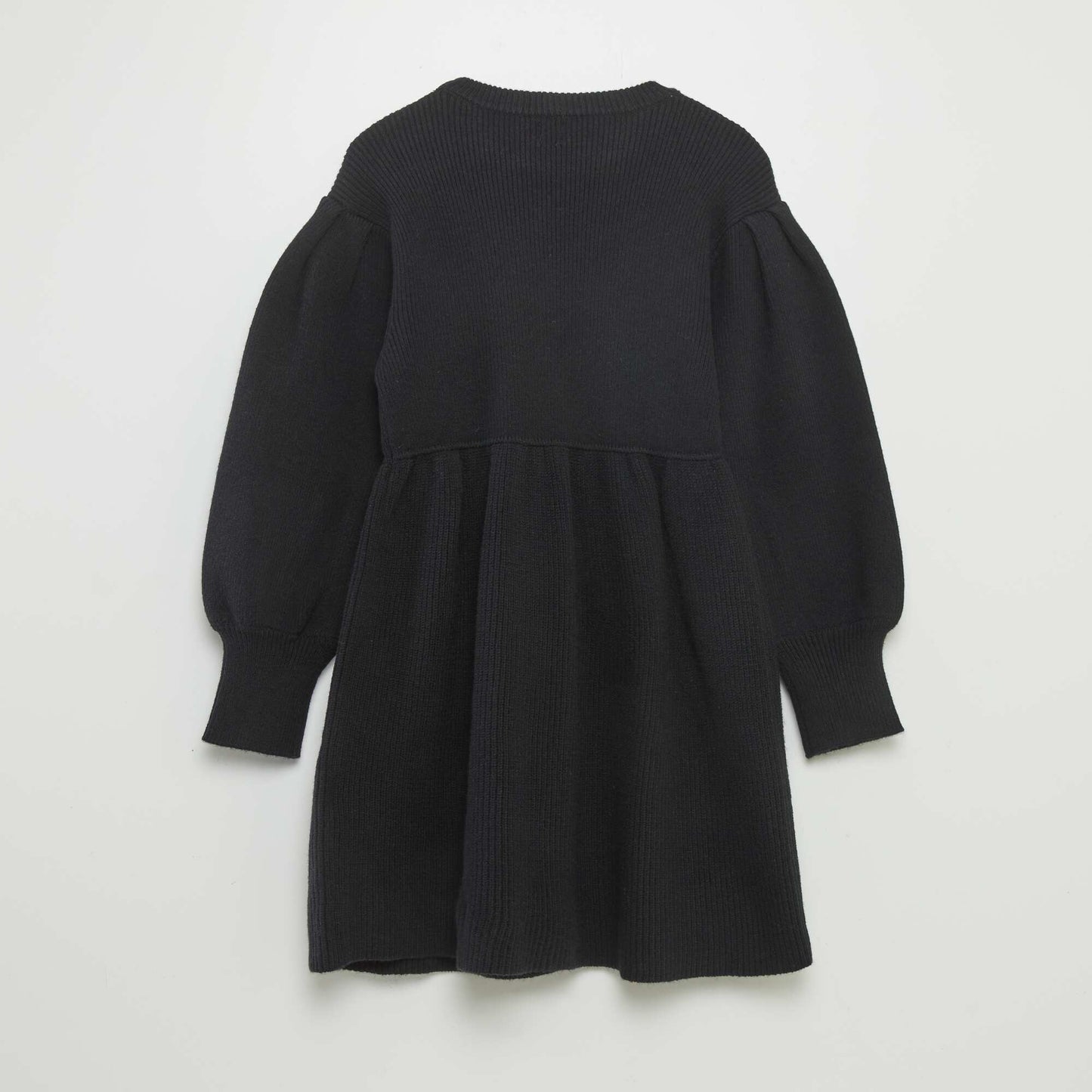 Robe pull en maille noir