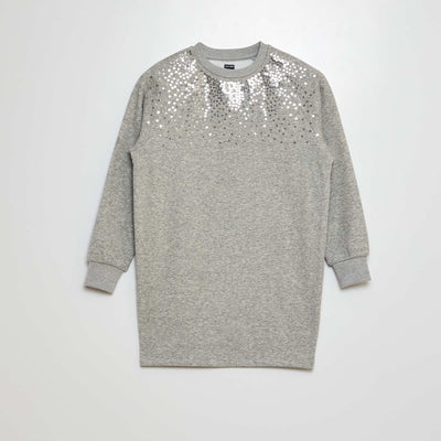 Robe sweat Gris