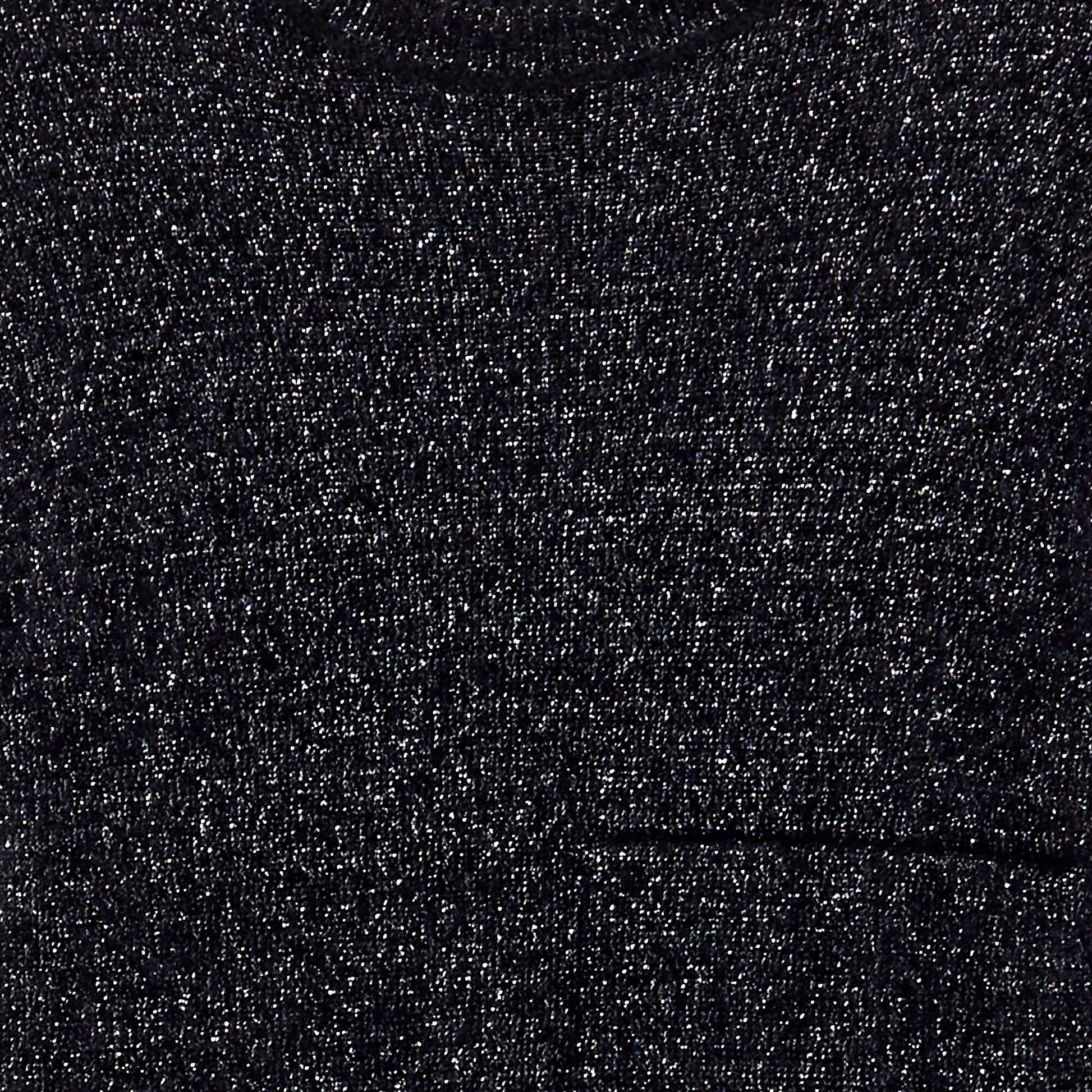 Robe pull en maille poilue Noir