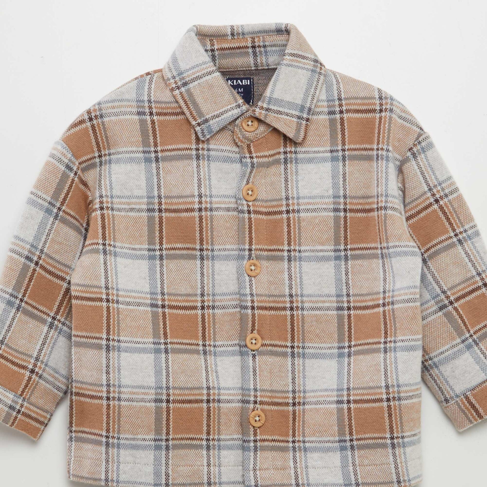 Chemise à carreaux Marron