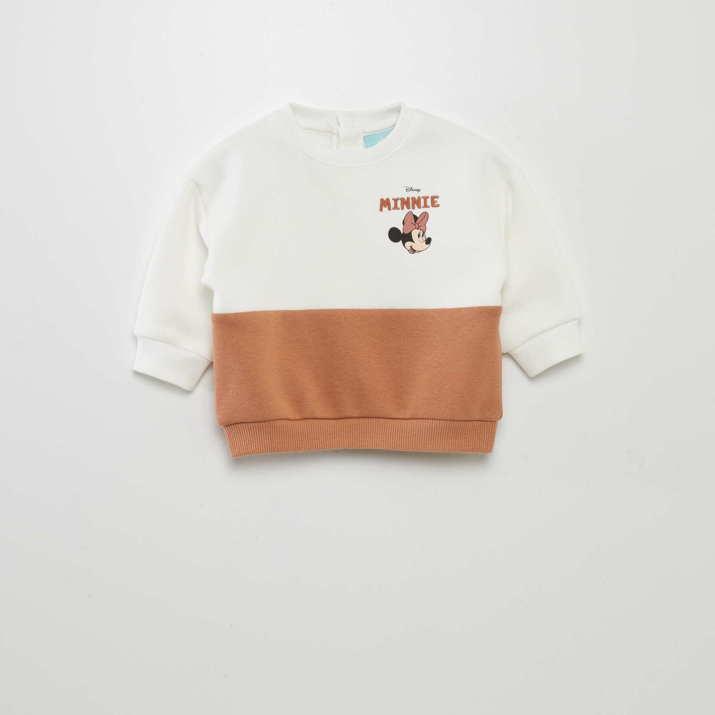 Sweat bicolore 'Minnie' Beige