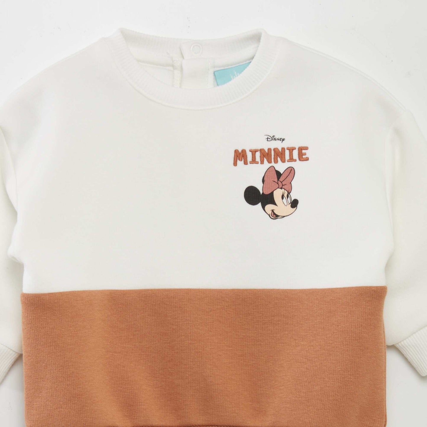 Sweat bicolore 'Minnie' Beige