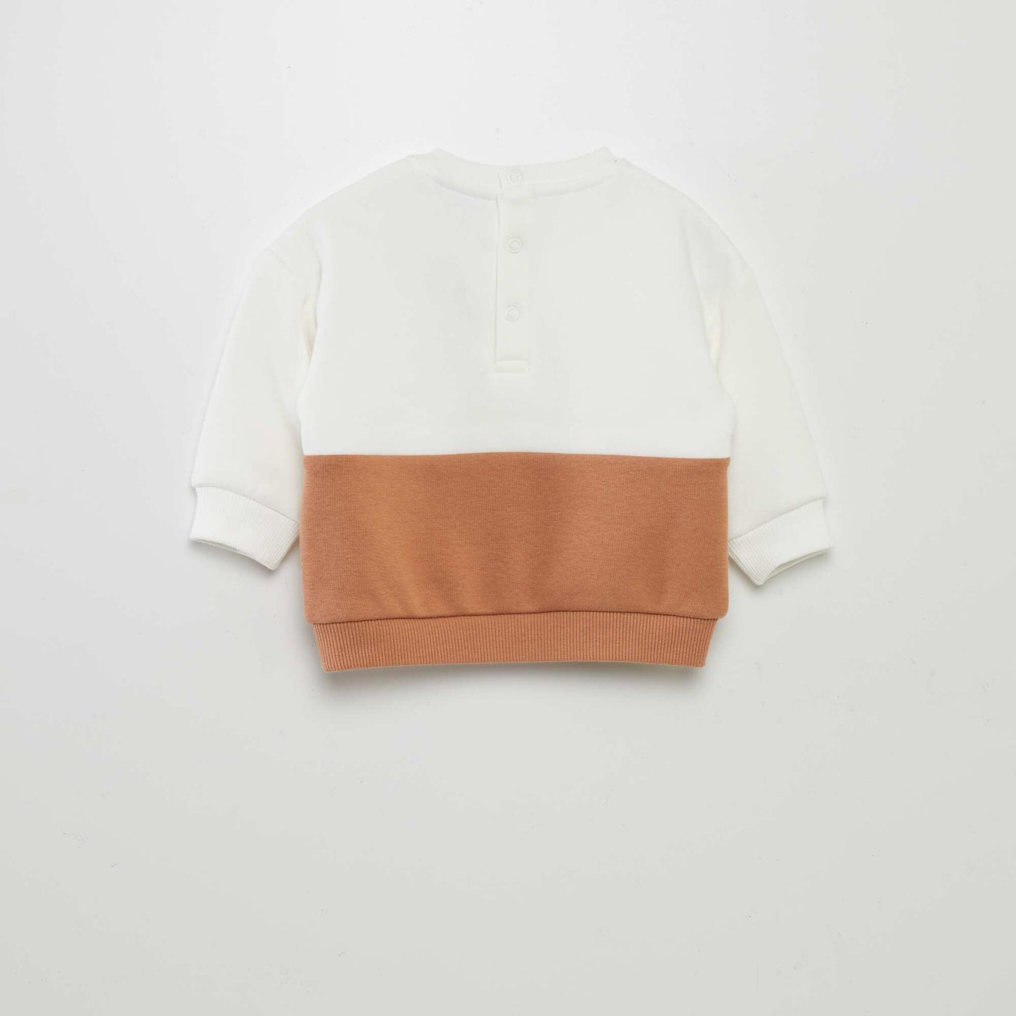 Sweat bicolore 'Minnie' Beige