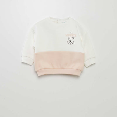 Sweat bicolore 'Winnie' ROSE PâLE
