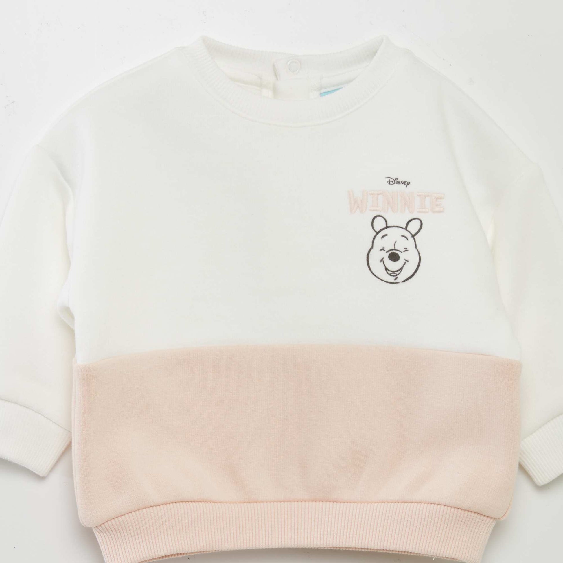 Sweat bicolore 'Winnie' ROSE PâLE
