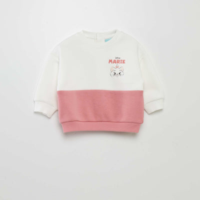 Sweat bicolore 'Marie' Rose fonc