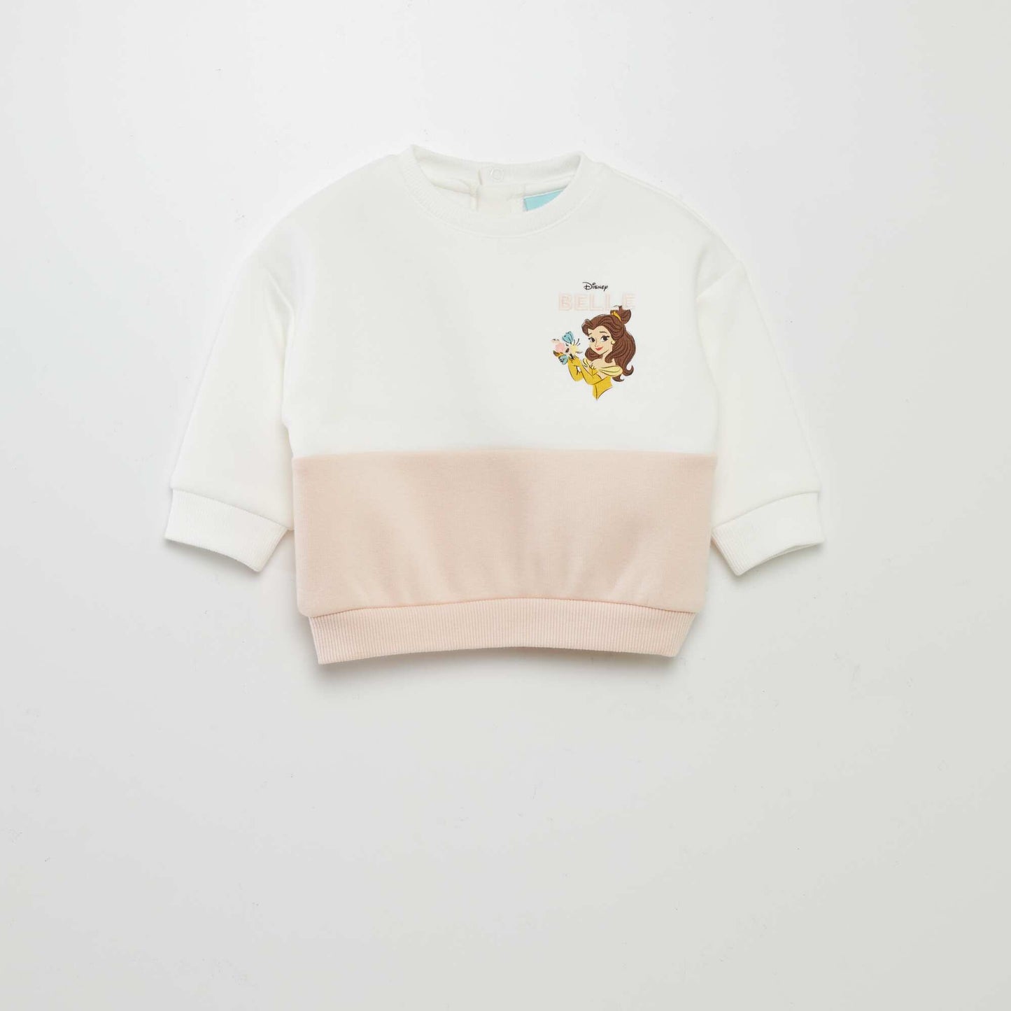 Sweat bicolore 'Belle' Rose