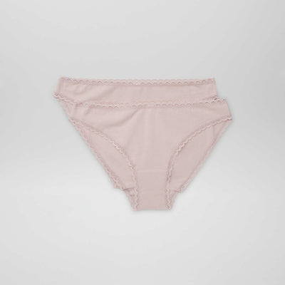 Lot de 2 culottes en coton VIOLET