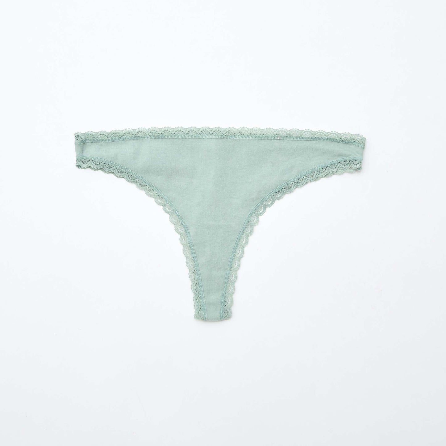 Lot de 2 tangas en coton VERT