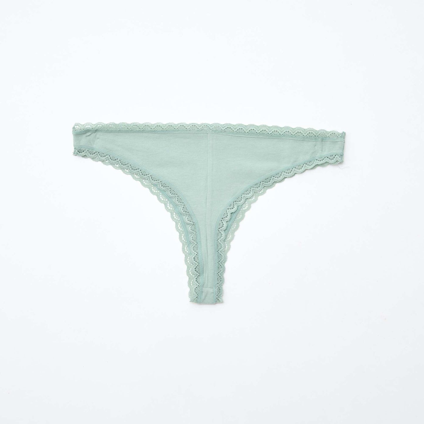 Lot de 2 tangas en coton VERT