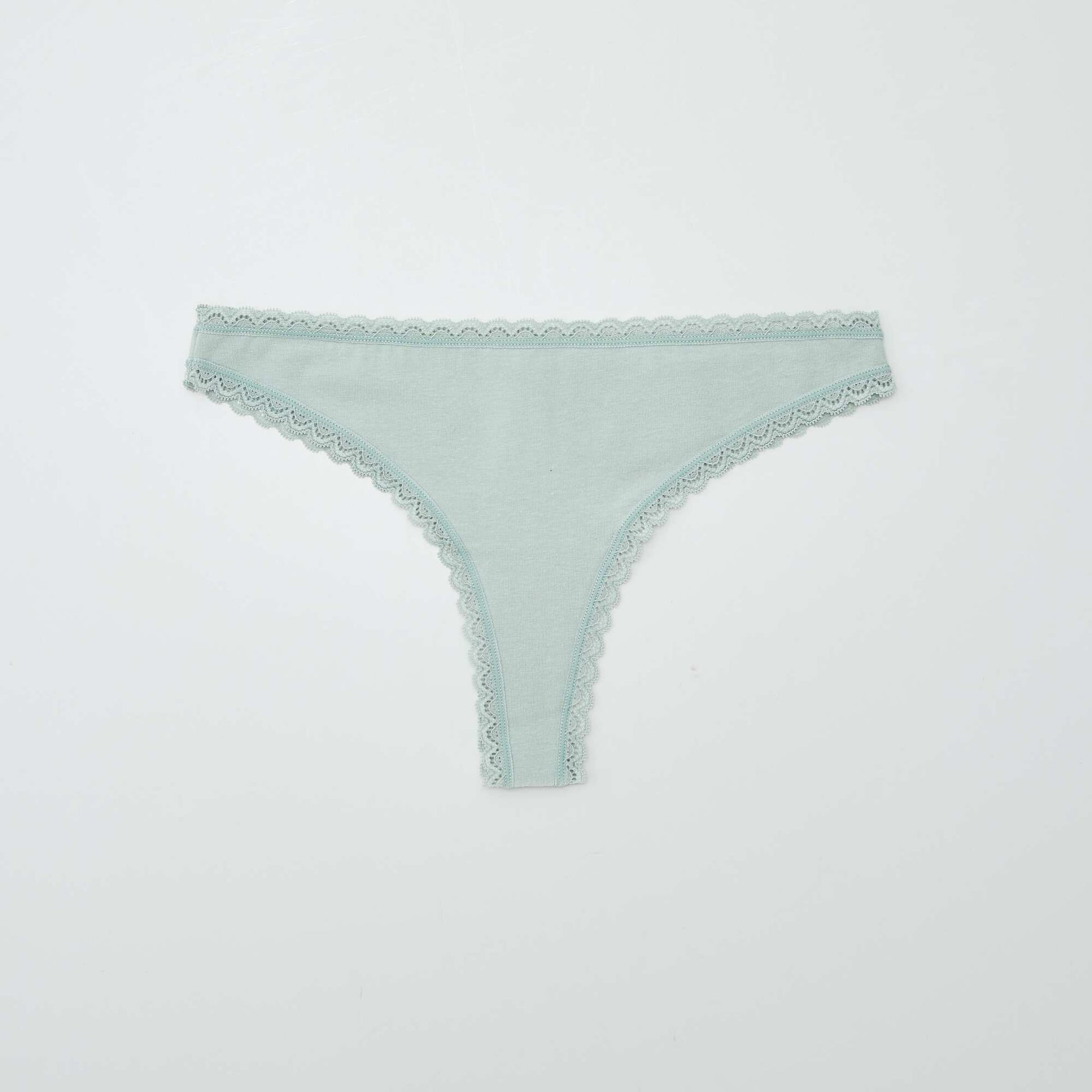 Lot de 2 tangas en coton VERT