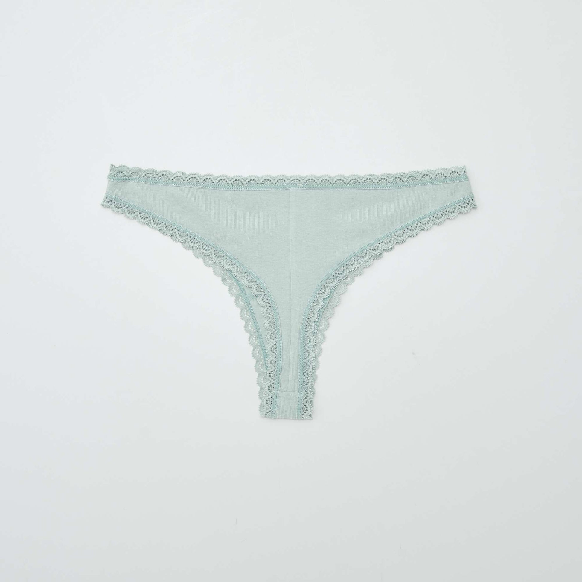 Lot de 2 tangas en coton VERT