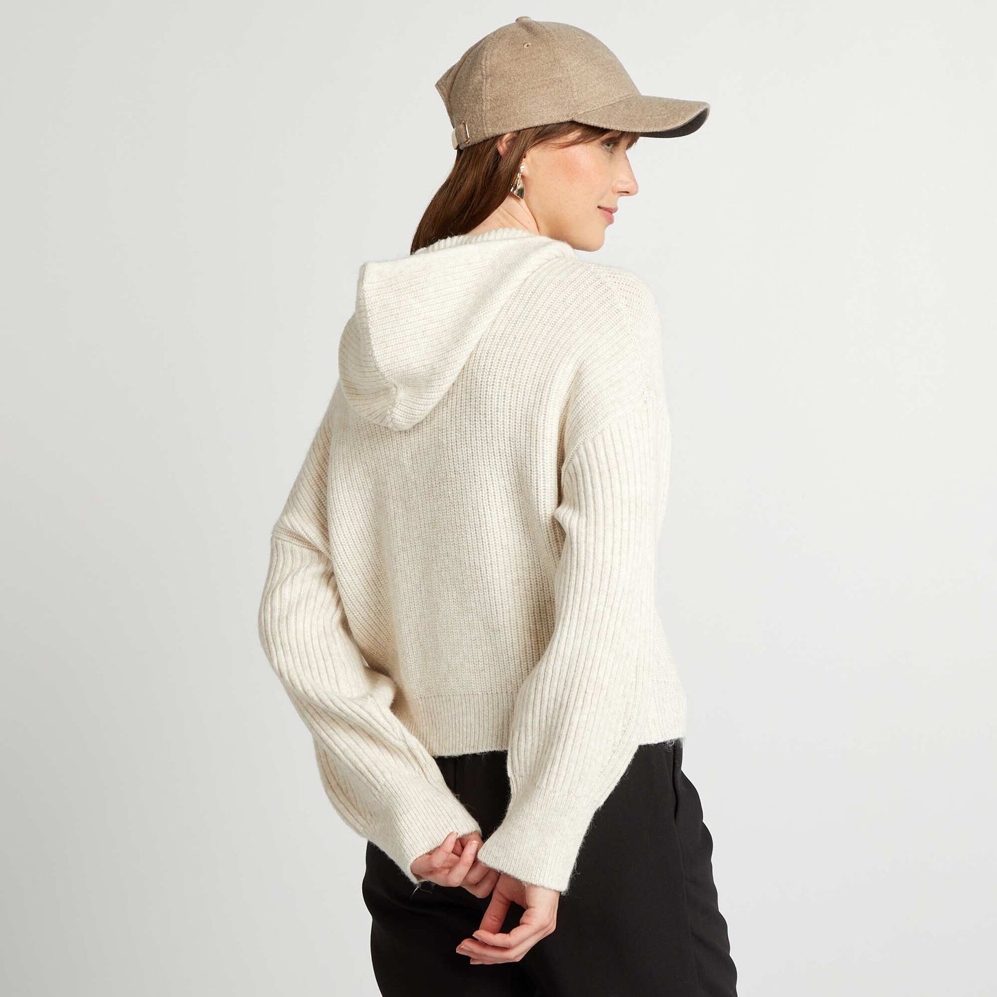 Gilet   capuche Beige