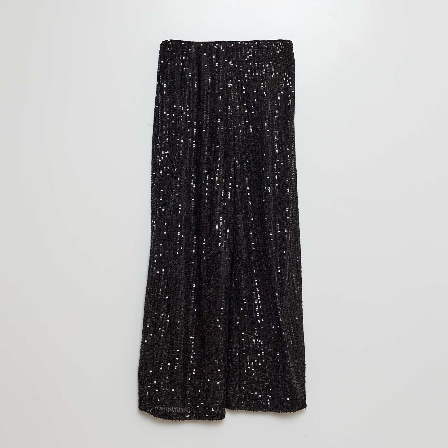 Pantalon droit sequins noir