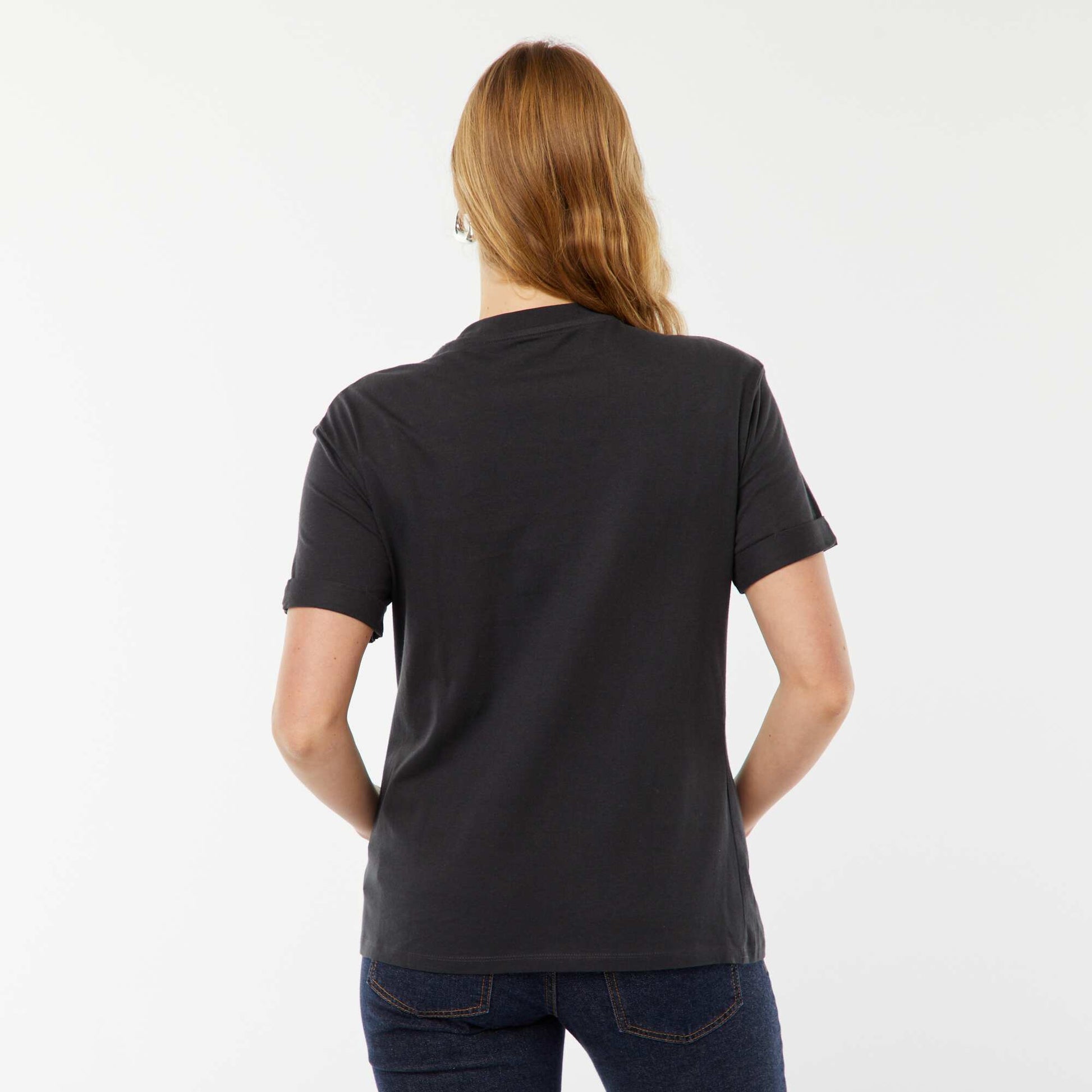 Tee-shirt de maternité animé de perles GRIS