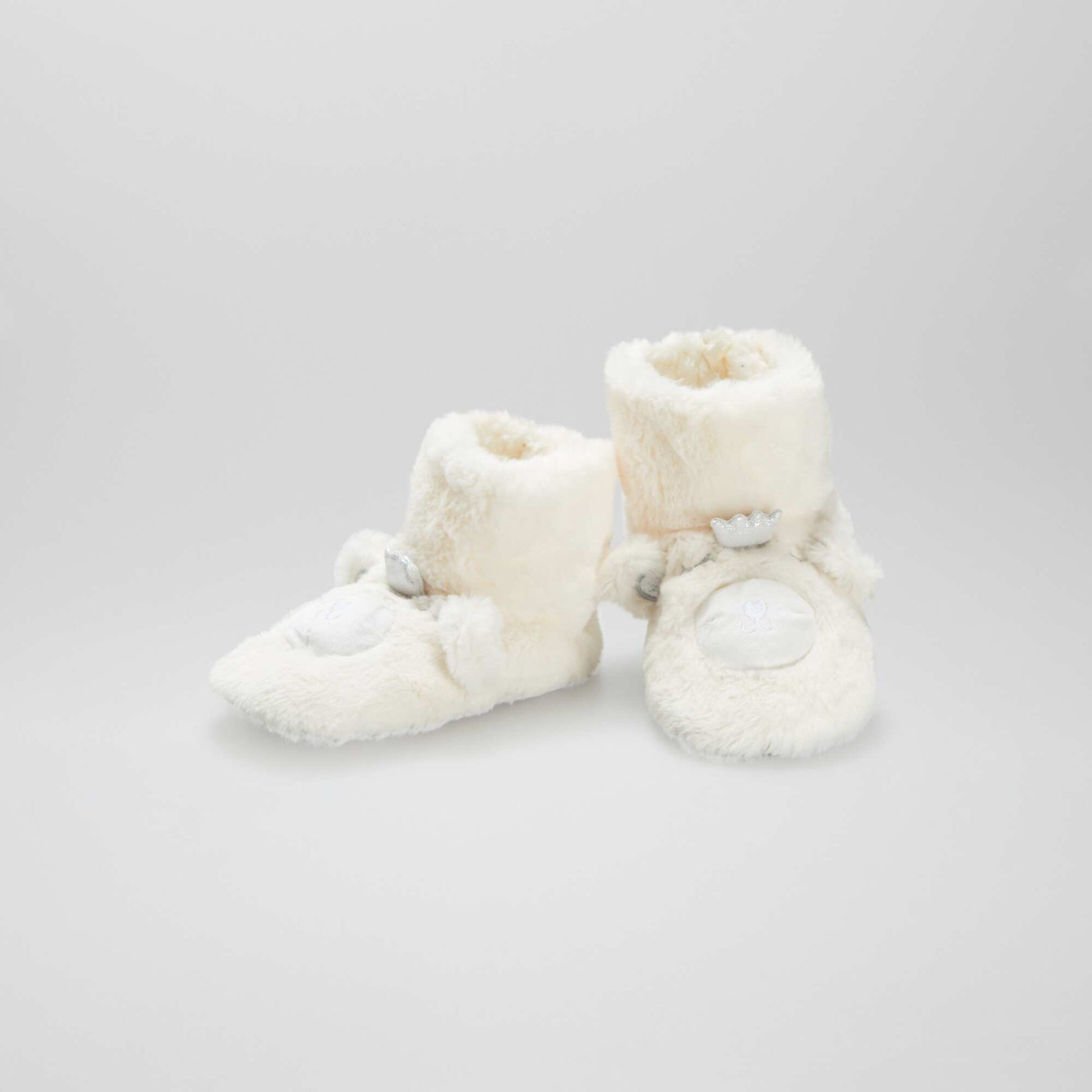 Chaussons ours blanc
