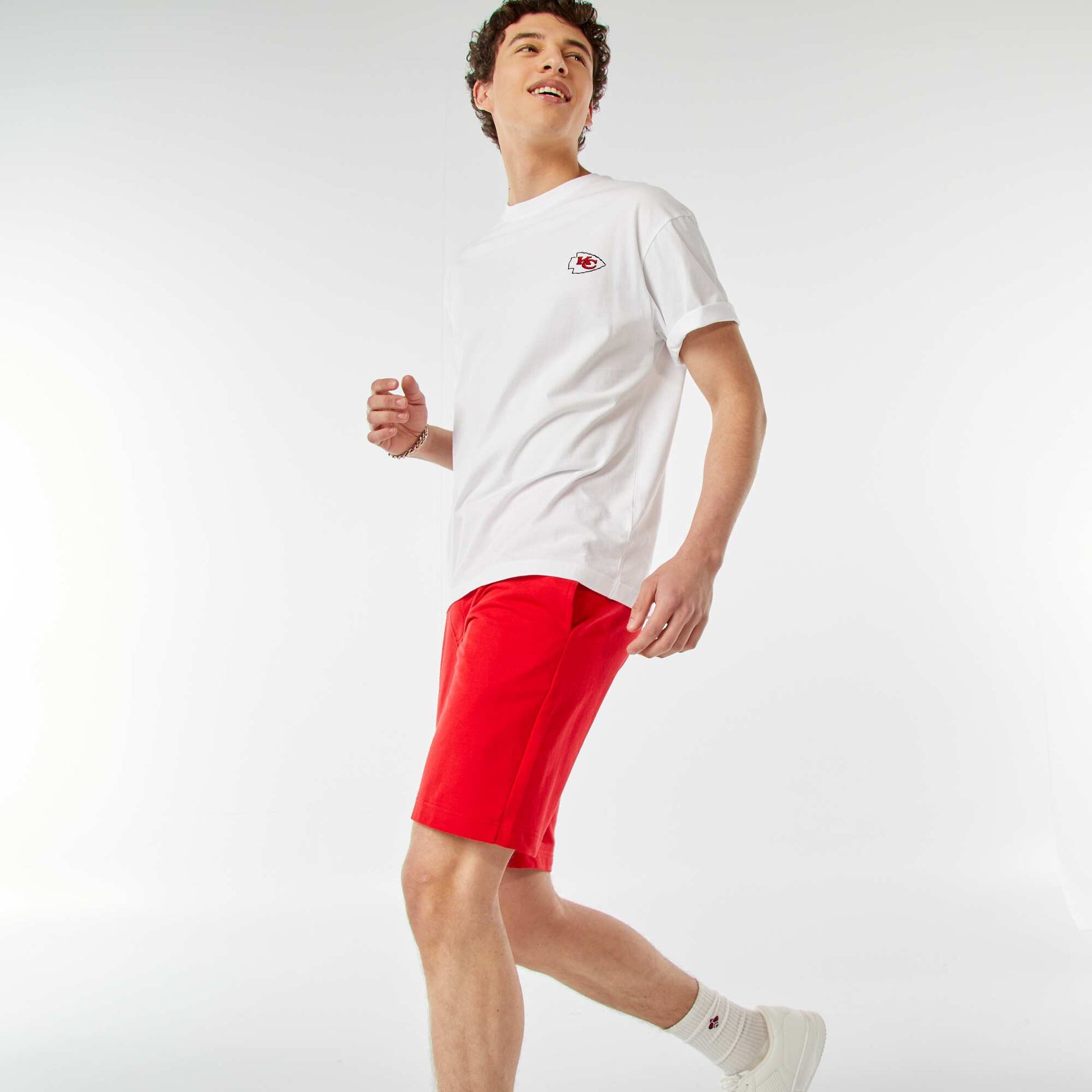 Short de sport style jogger ROUGE