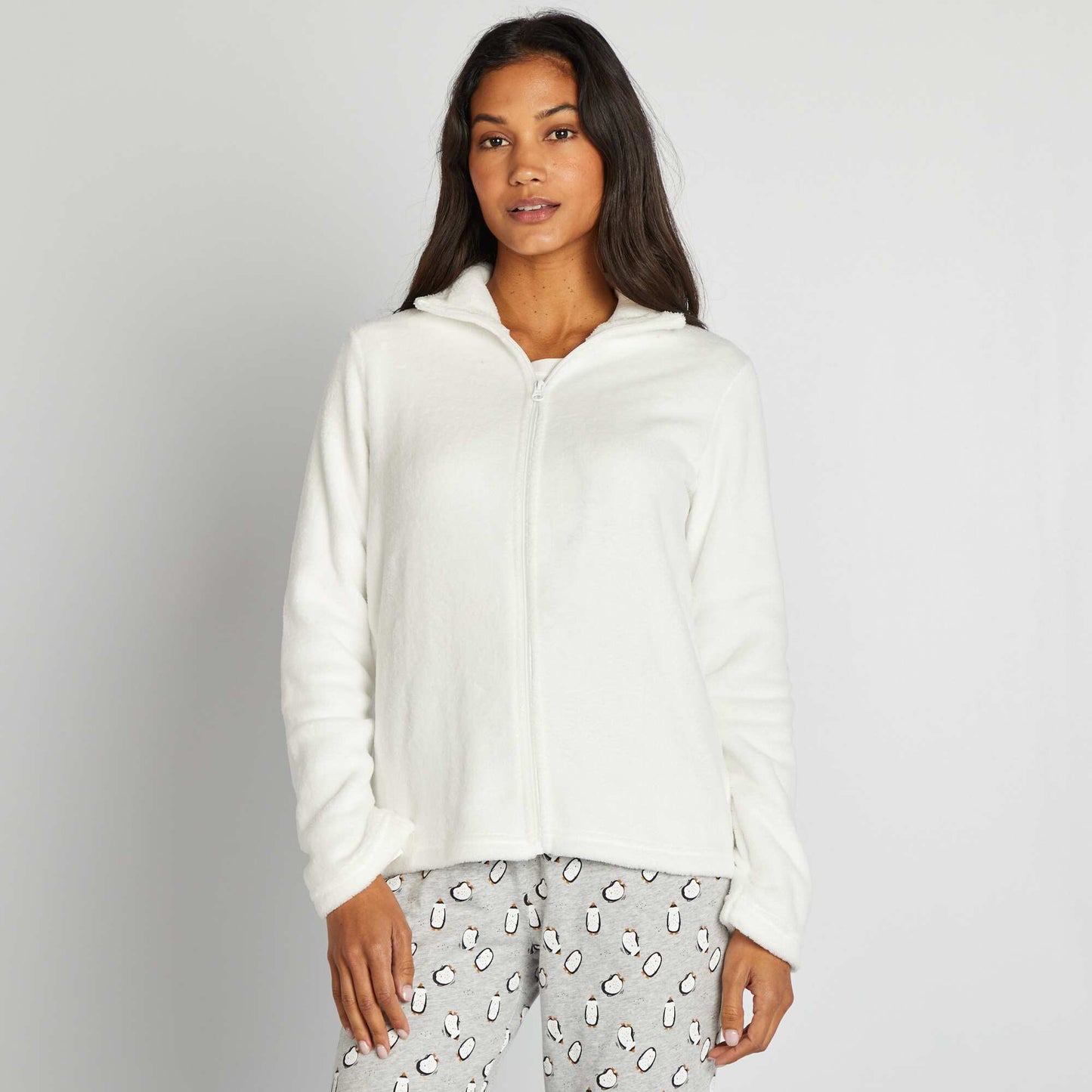 Ensemble pyjama de Noël - 3 pièces Blanc/gris