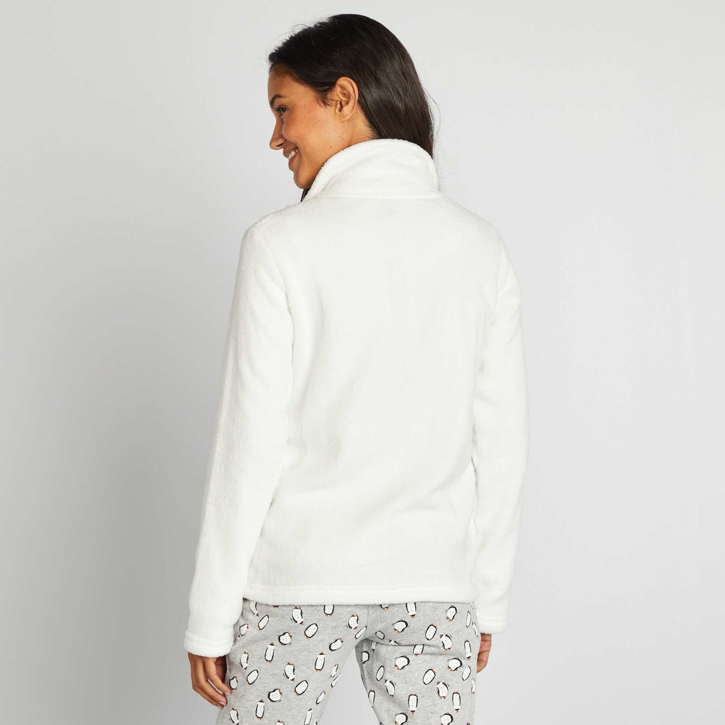 Ensemble pyjama de Noël - 3 pièces Blanc/gris