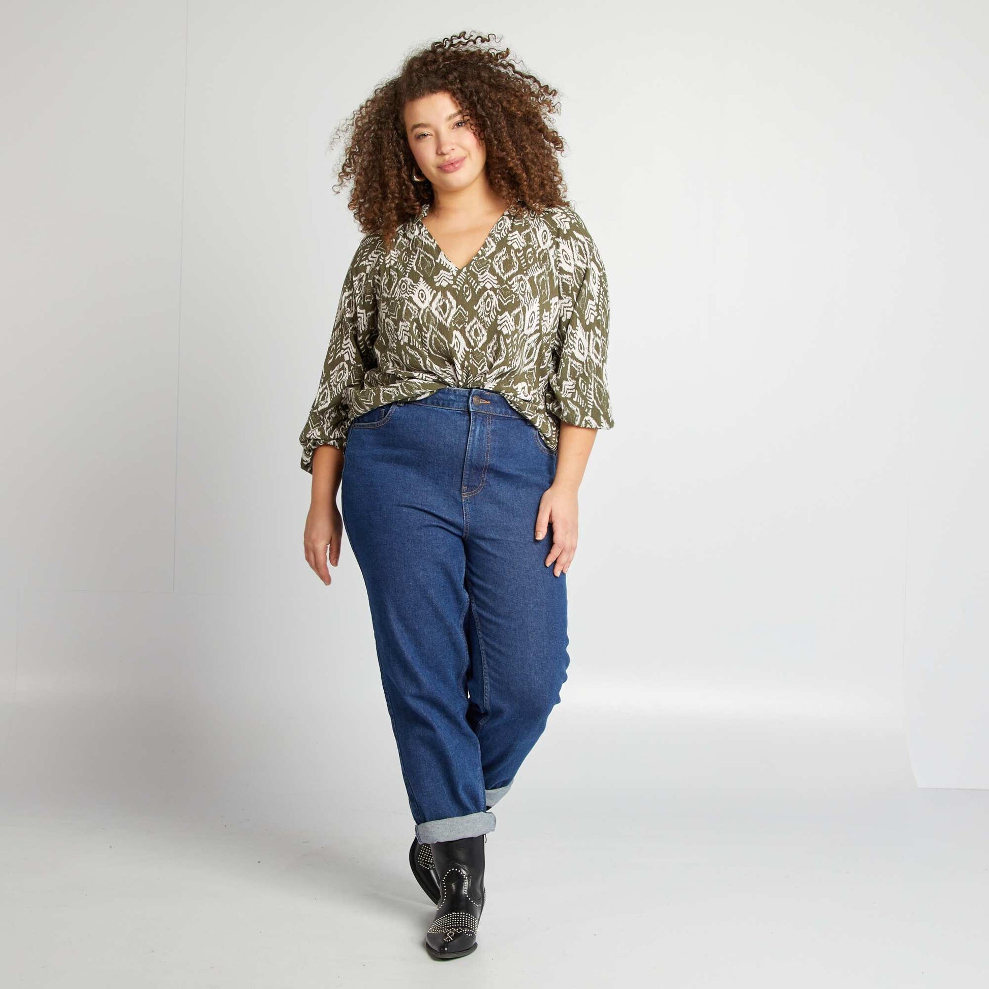 Blouse fluide KAKI