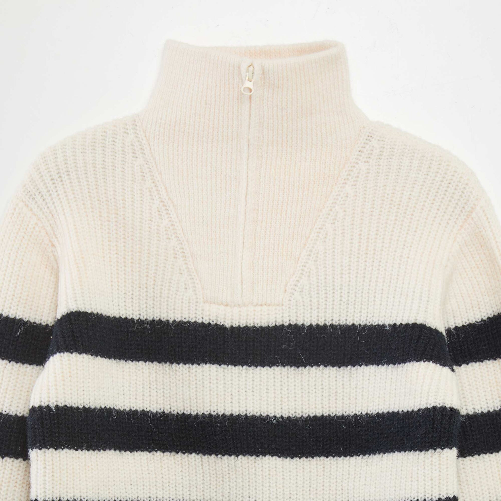 Pull col camionneur Beige