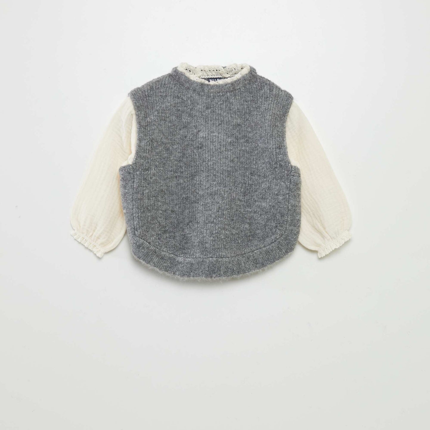 Pull et blouse 2 en 1 Gris