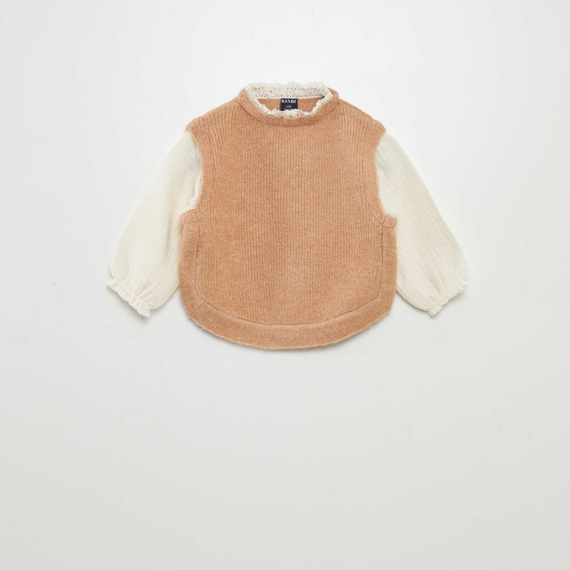 Pull et blouse 2 en 1 Marron
