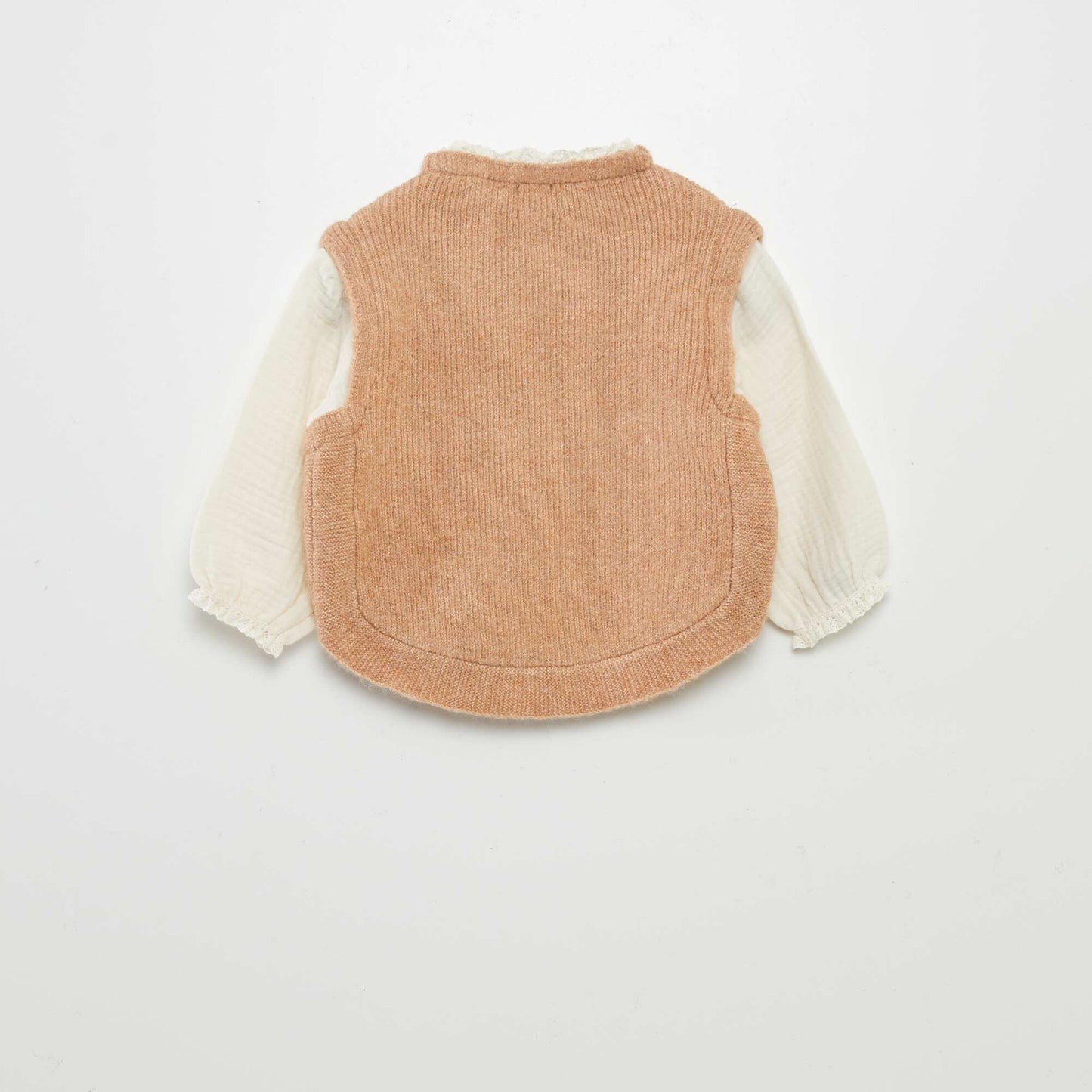 Pull et blouse 2 en 1 Marron