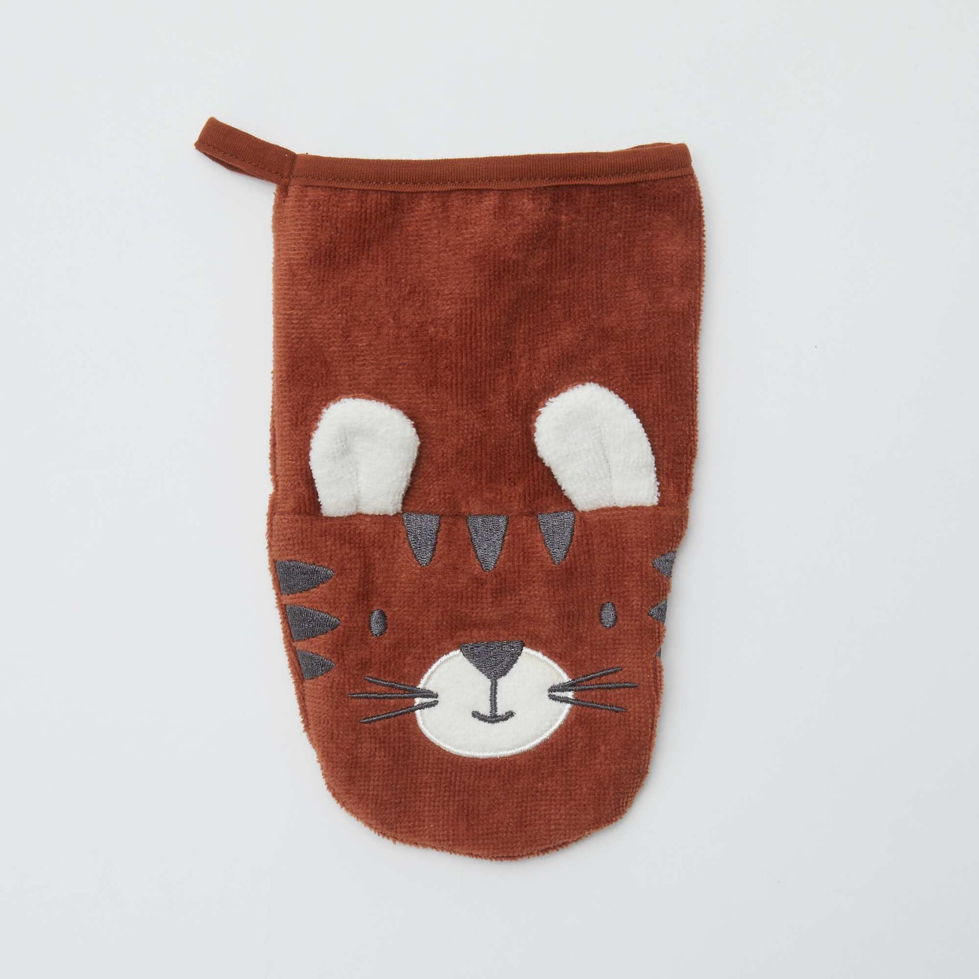 Lot de 2 gants de toilette avec animation - Kiabi Home MARRON