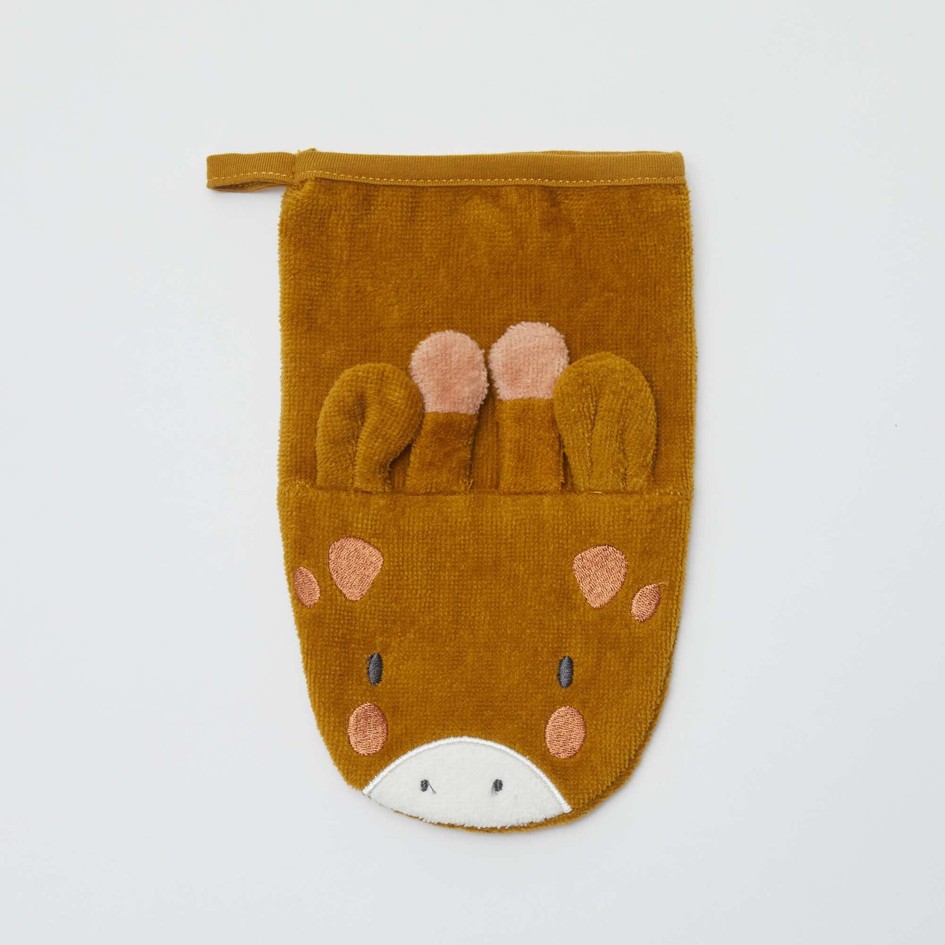 Lot de 2 gants de toilette avec animation - Kiabi Home MARRON