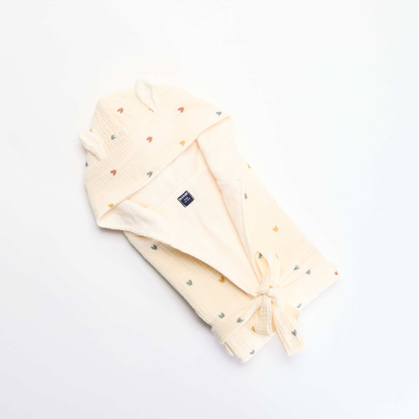 Peignoir en éponge et gaze de coton - Kiabi Home BEIGE