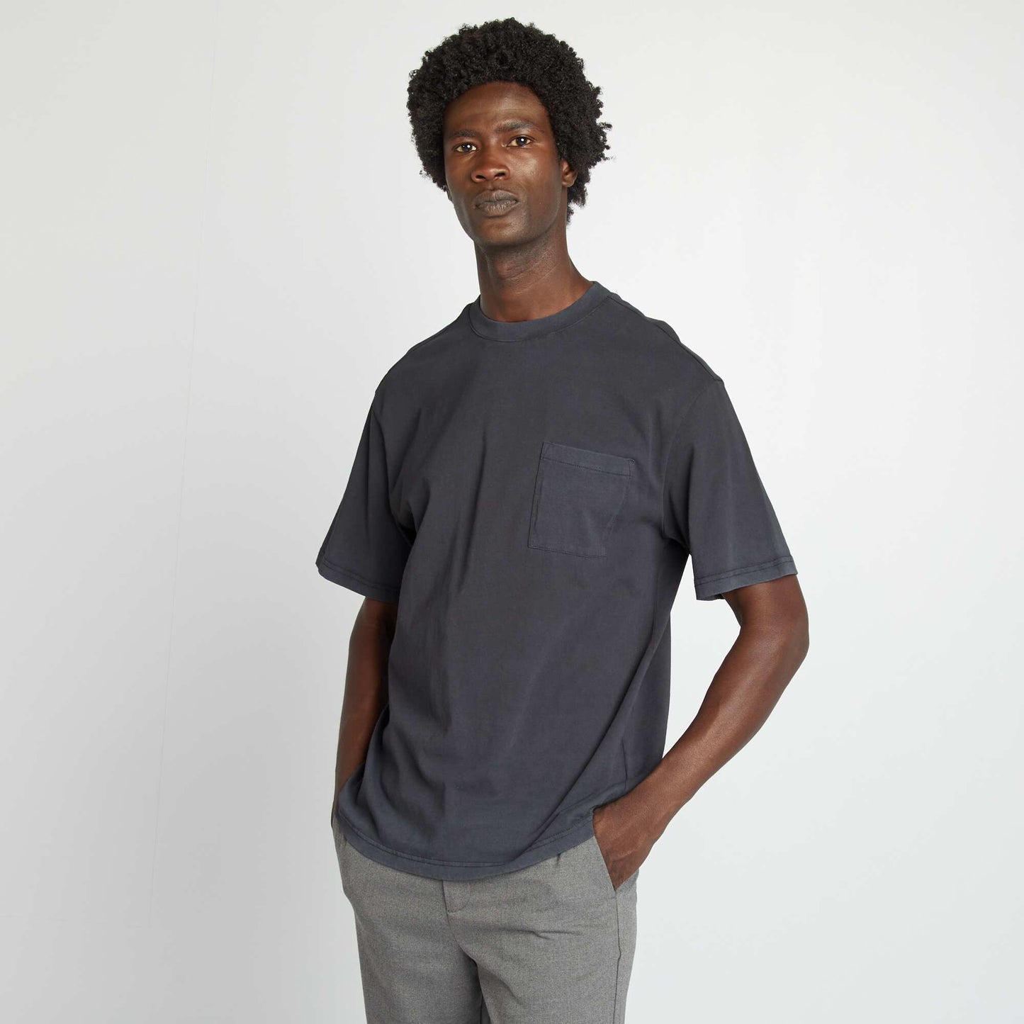 Tee-shirt coupe large Noir