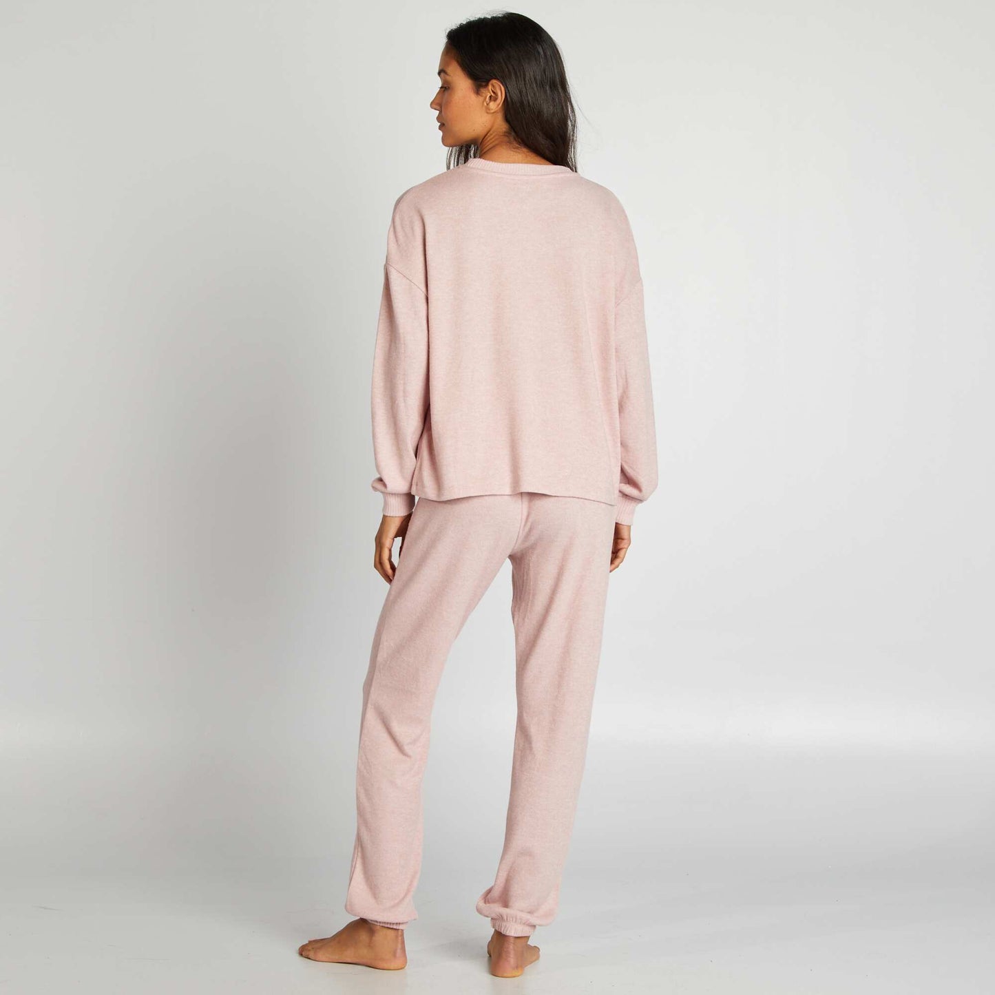 Pyjama en maille doudou - 2 pi ces Rose