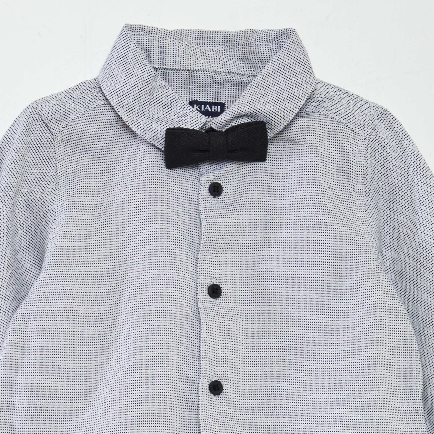 Ensemble chemise + pantalon + nœud papillon - 3 pièces noir