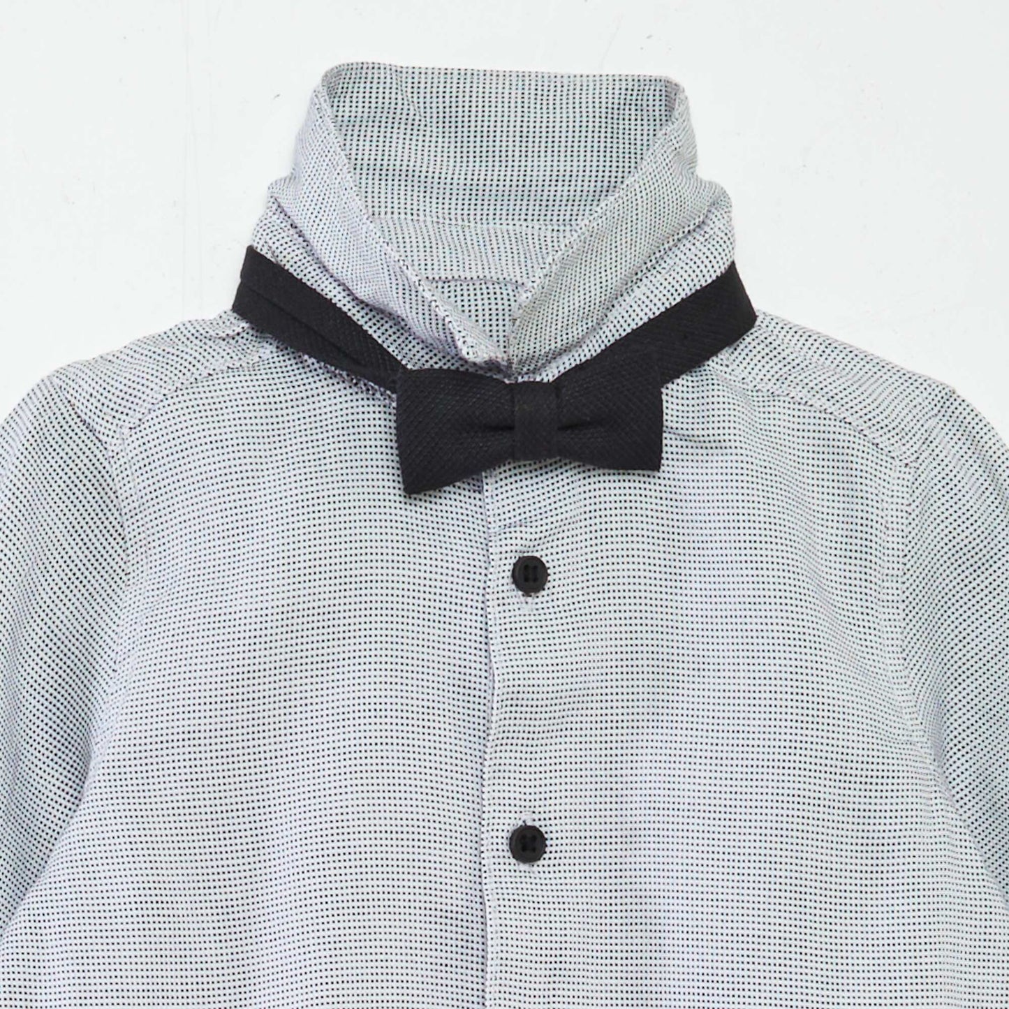 Ensemble chemise + pantalon + nœud papillon - 3 pièces noir