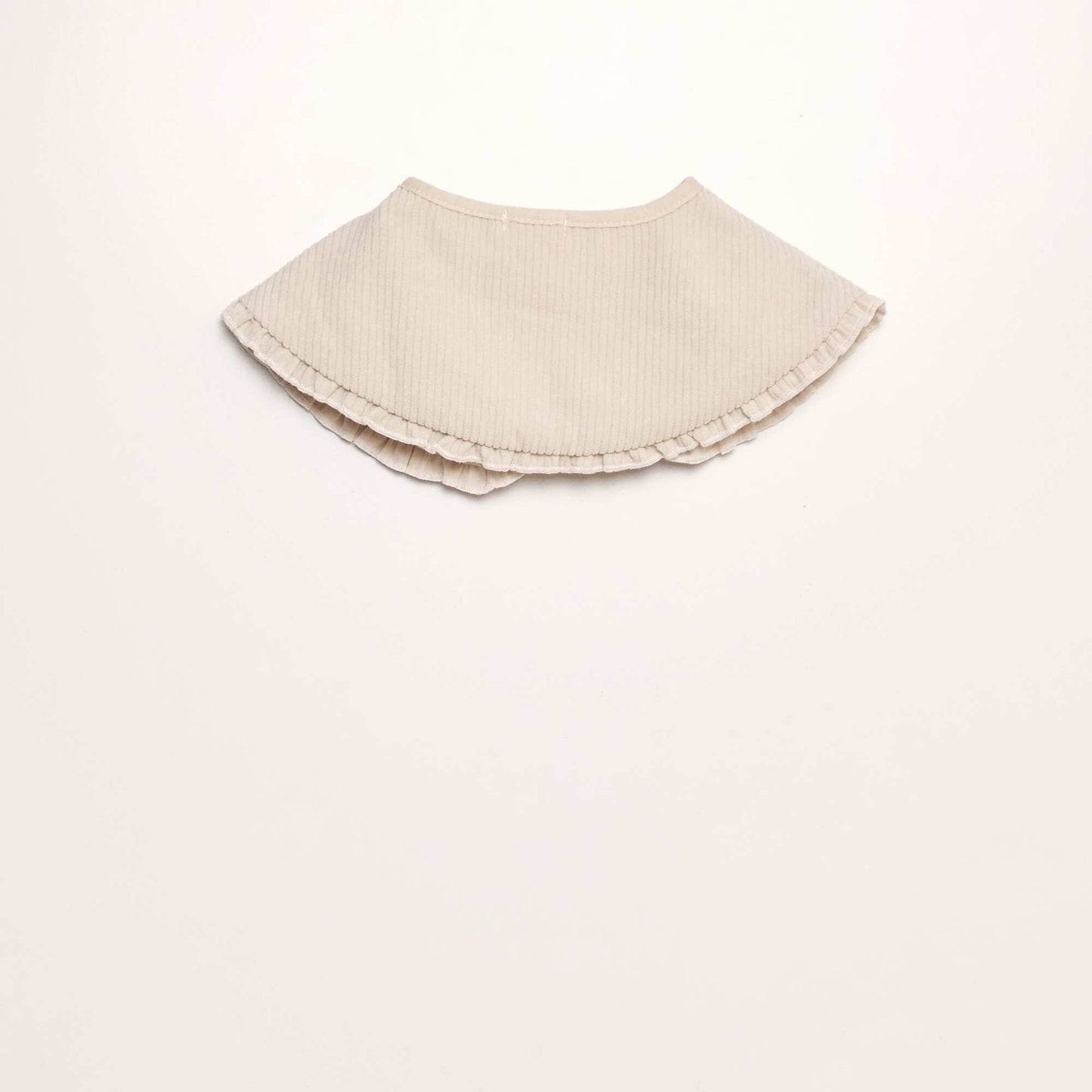 Col en velours c tel Beige