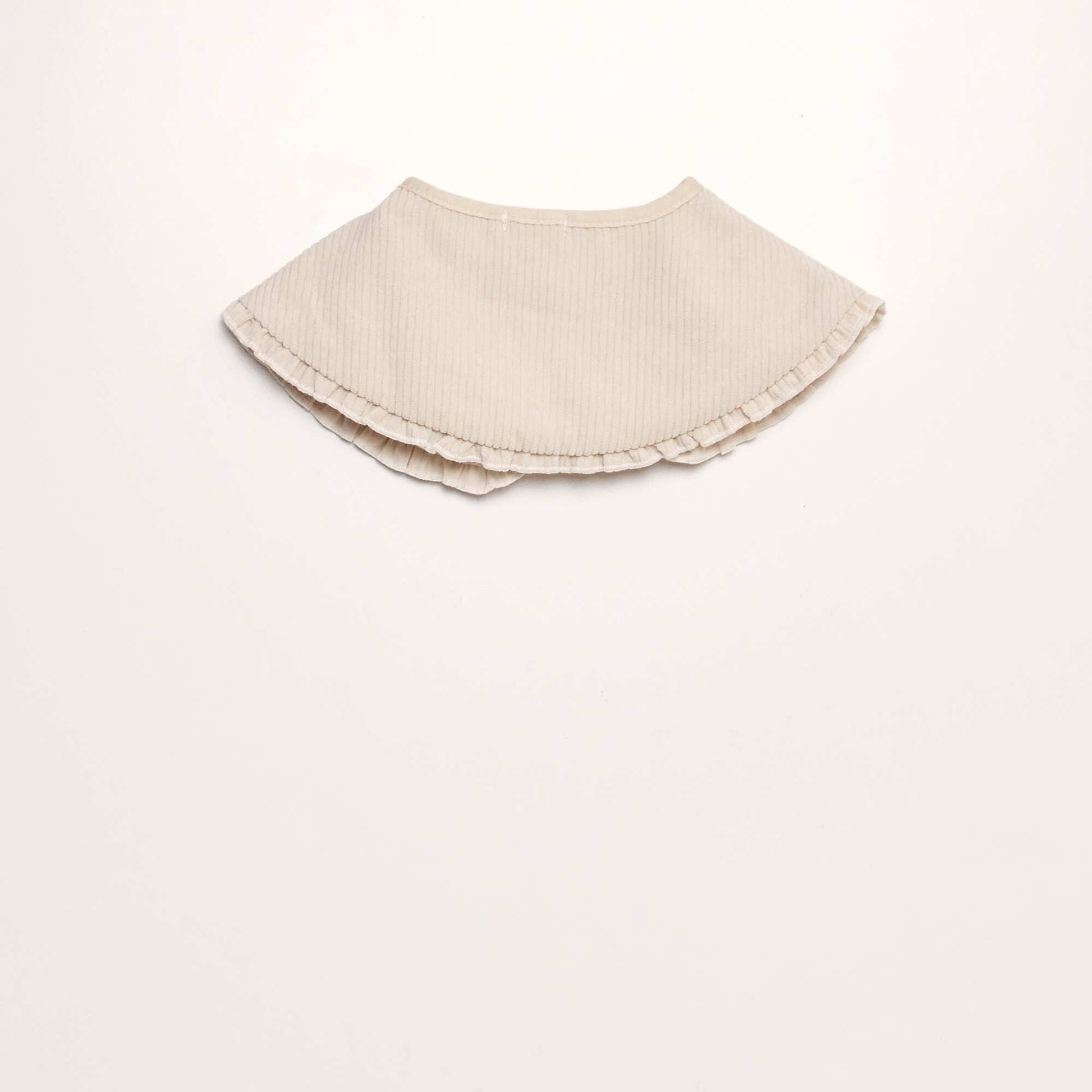 Col en velours c tel Beige
