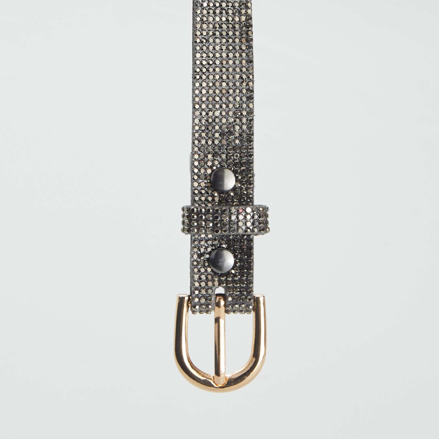 Ceinture à strass Gris