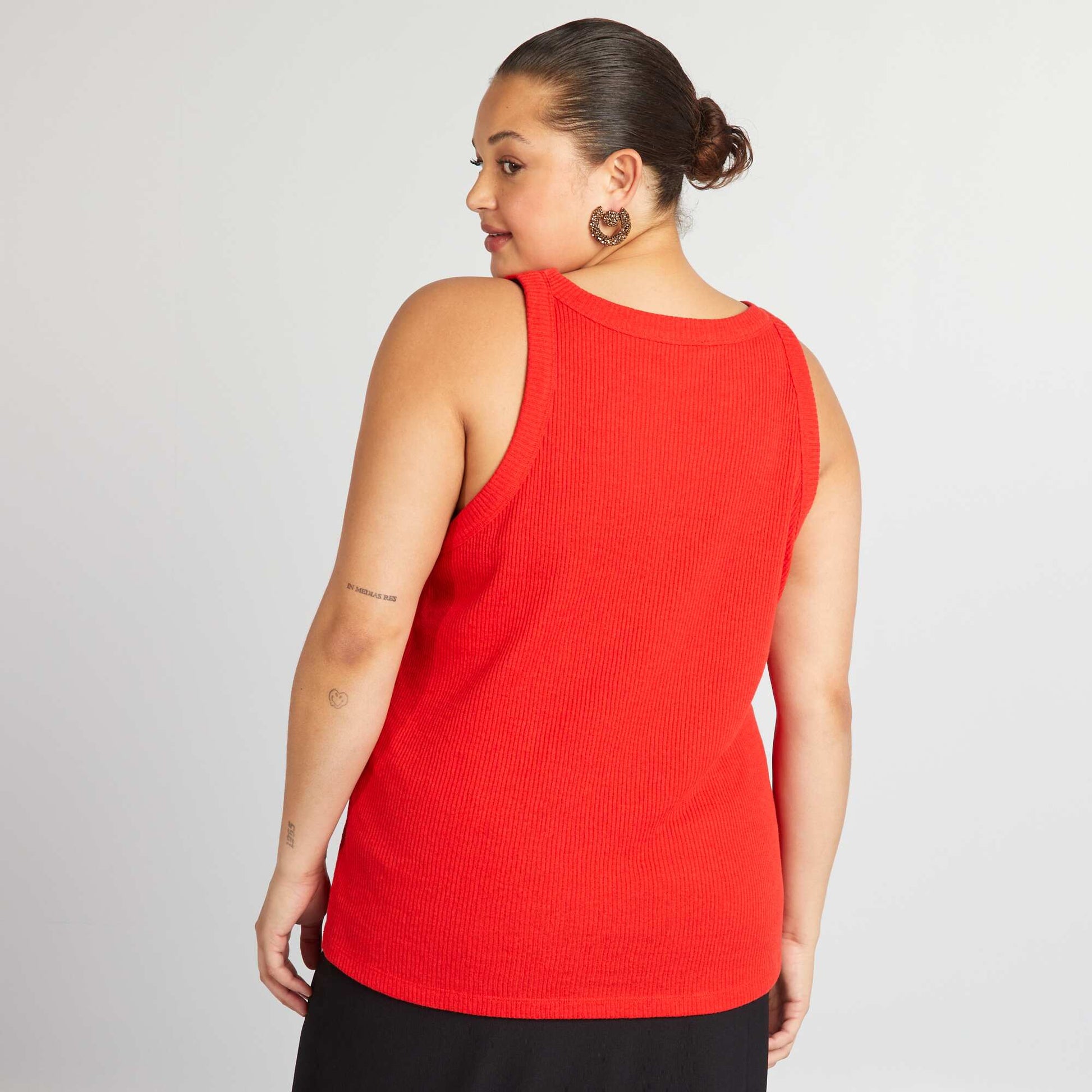 Débardeur Femme Débardeur Rouge Laine Femme Débardeur Large