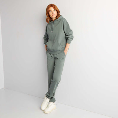 Jogging basique en molleton VERT